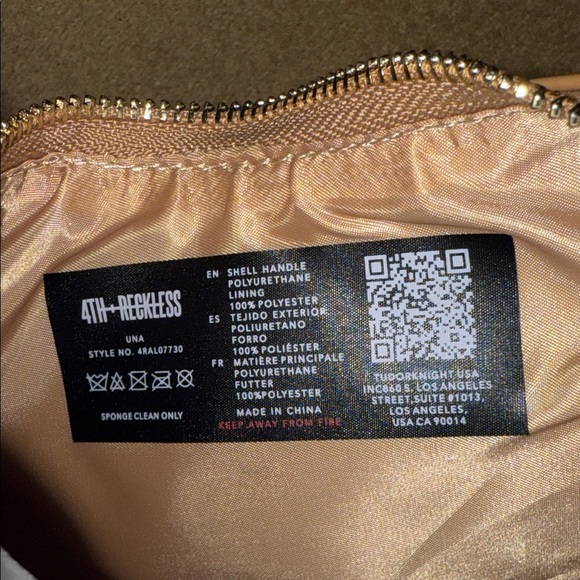 4th & Reckless Una Faux Suede Crescent Bag Shoulder Purse Brown Tan NEW Medium - Picture 3 of 10